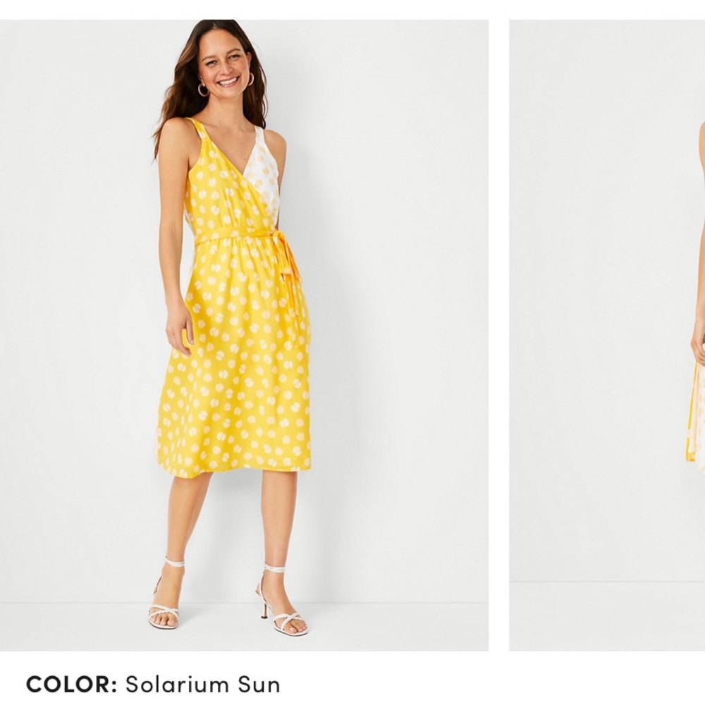 Ann Taylor seashell midi dress